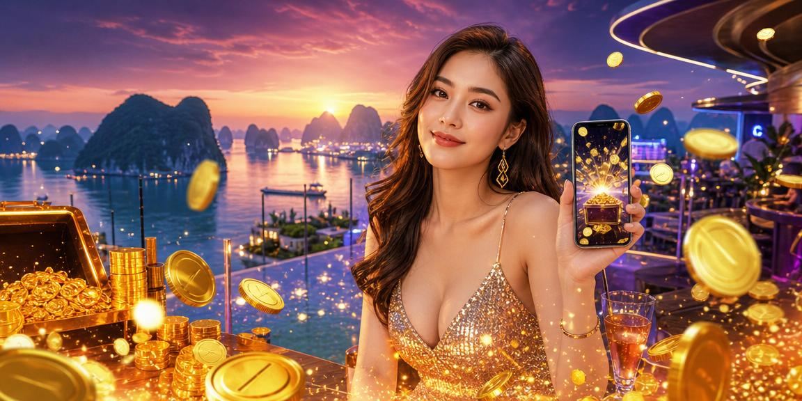 Người dùng Việt Nam mở ứng dụng casino mobile tại Vịnh Hạ Long