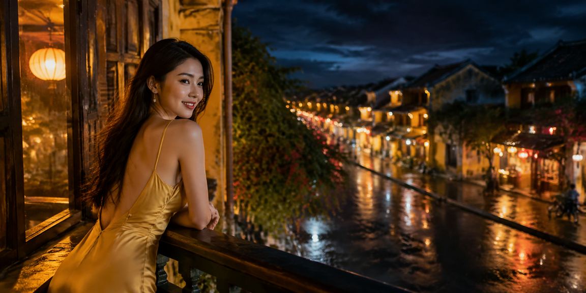 Hình ảnh Hội An gợi chủ đề xổ số và giải trí có yếu tố may rủi