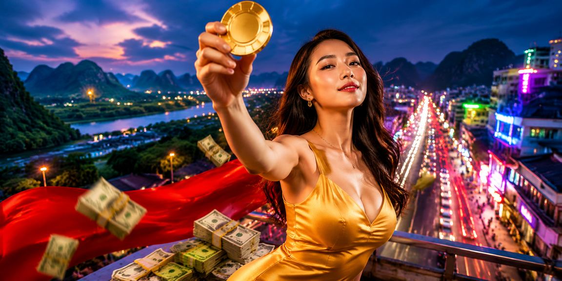 Ánh neon Ninh Bình minh họa chủ đề cashback và ưu đãi casino